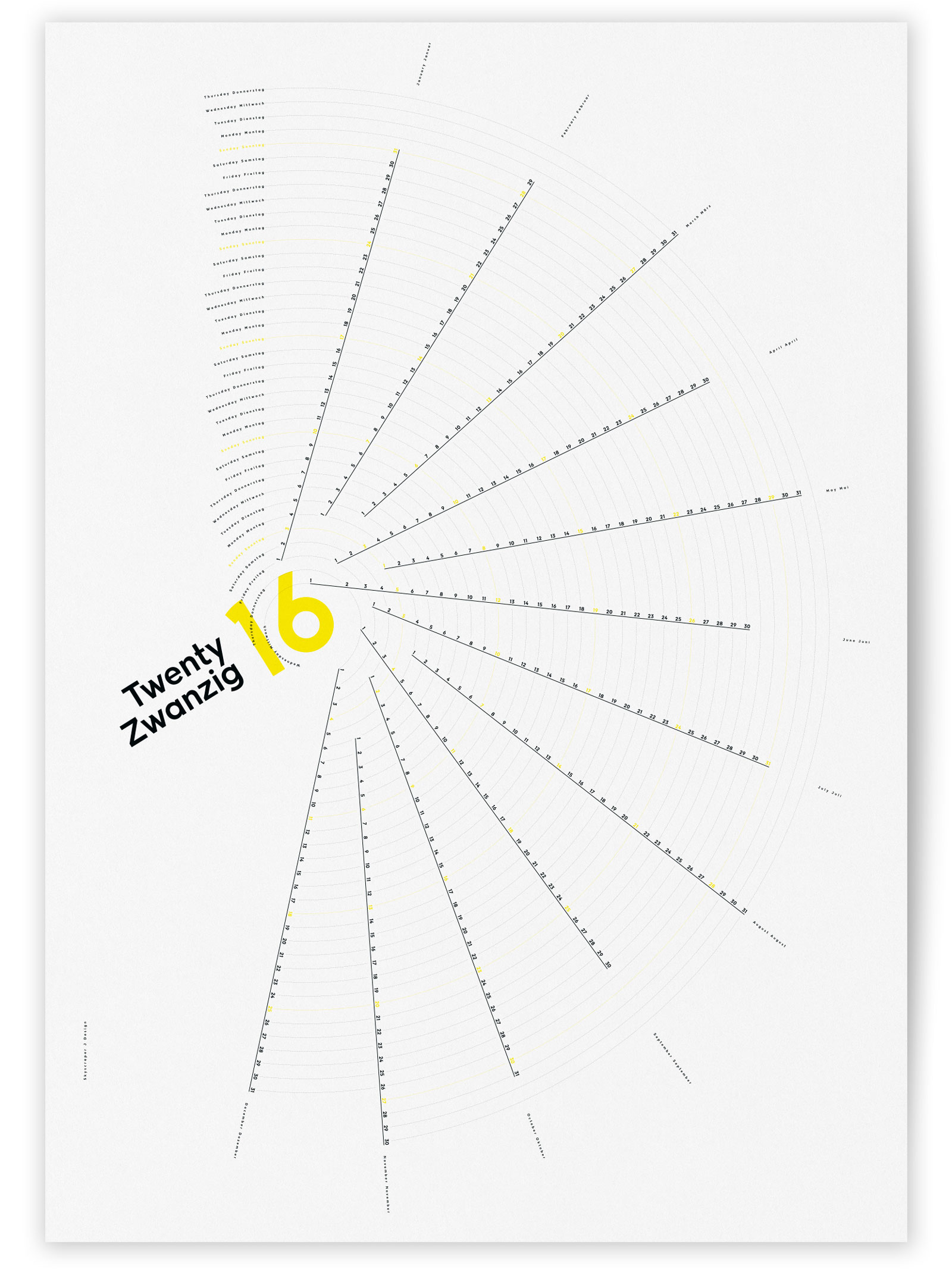 Skyscraper J Calendar 2016 Front
